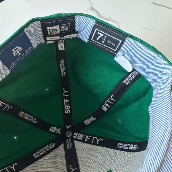 Amongst Friends Men Adult Hat 7.5 - Green w XIX on back - Picture 7 of 7